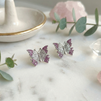 Butterfly Sparkle Stud Earrings
