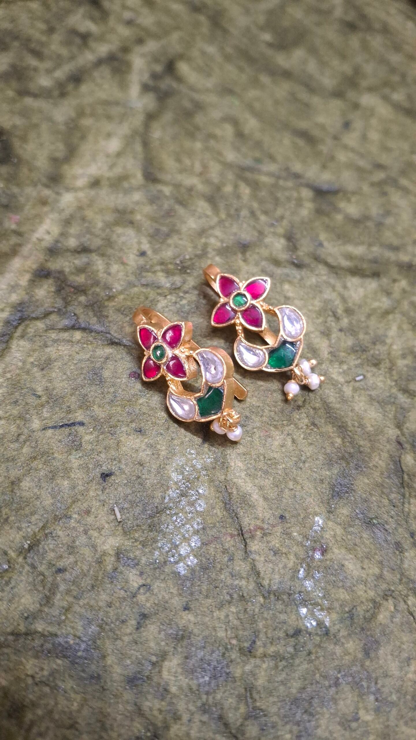 Floral Kundan Bugadi